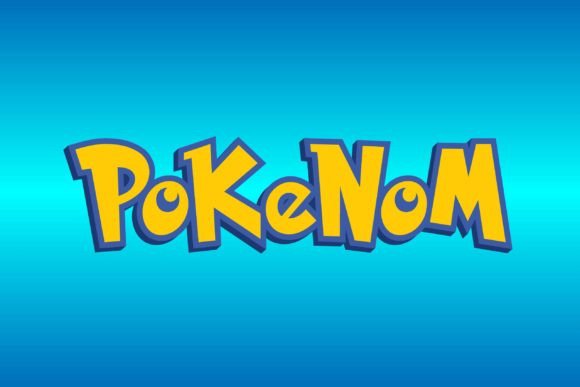 Preview specimen of Pokenom decorative font