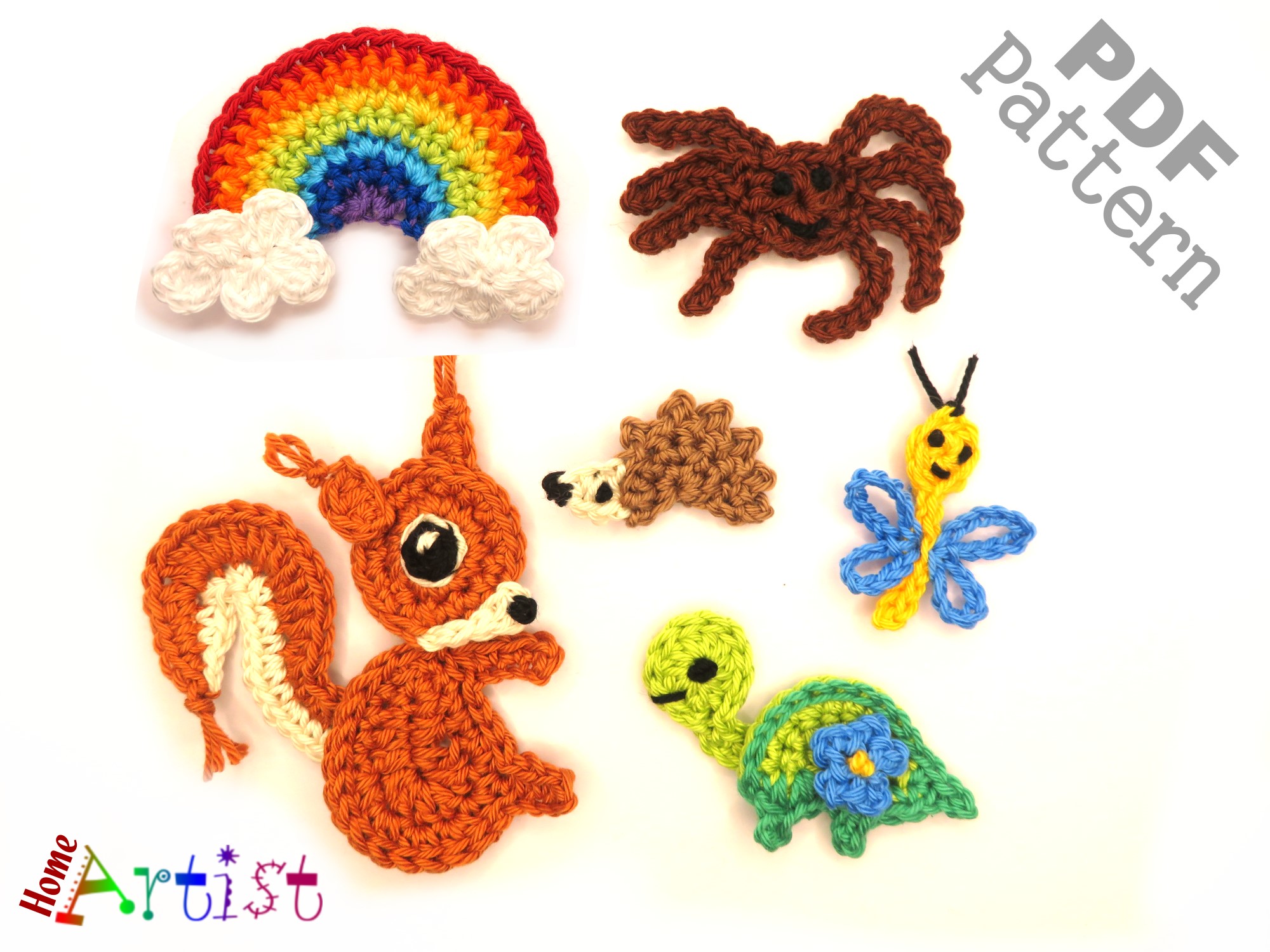 Set 05 Applique Crochet Pattern
