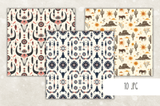 Western Seamless Pattern Paper Set Graphic by Cheerful Apple Studio ...