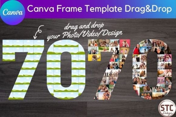 Mommy Photo Collage Canva Frame Template Graphic by num-STC · Creative ...