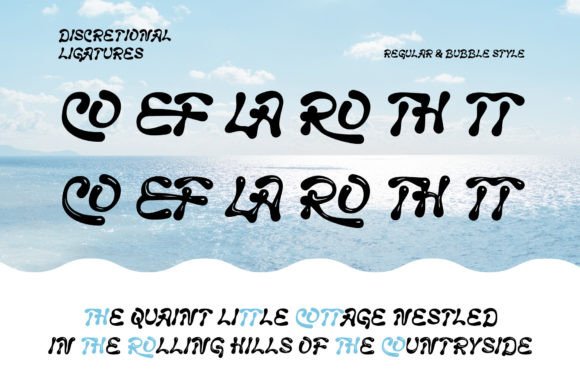 Lacupra Font PNG with transparent background - Preview 3
