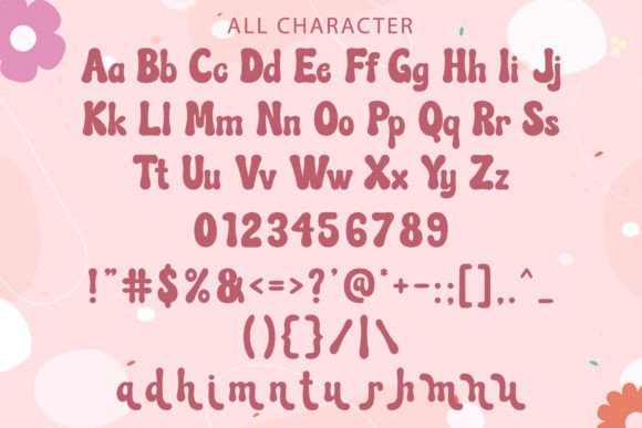 March Lucky Font PNG with transparent background - Preview 6