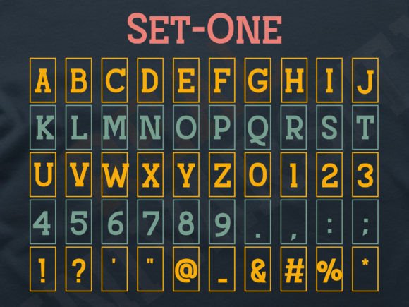 Real University Font PNG with transparent background - Preview 2