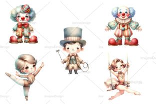 Watercolor Circus Clipart Graphic by JewjewDesign · Creative Fabrica