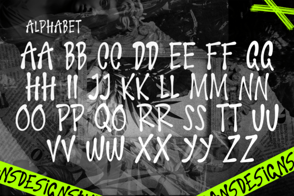 Black Savage Font PNG with transparent background - Preview 1