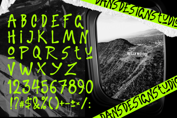 Black Savage Font PNG with transparent background - Preview 2