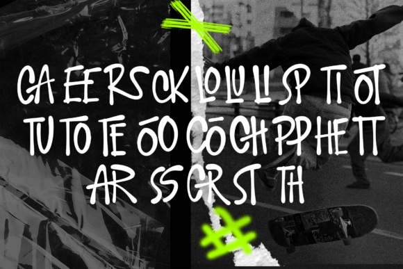 Black Savage Font PNG with transparent background - Preview 3