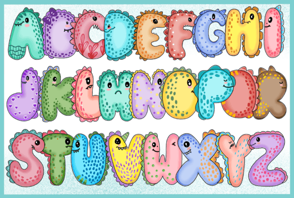 Dino Cute Font - Preview 1