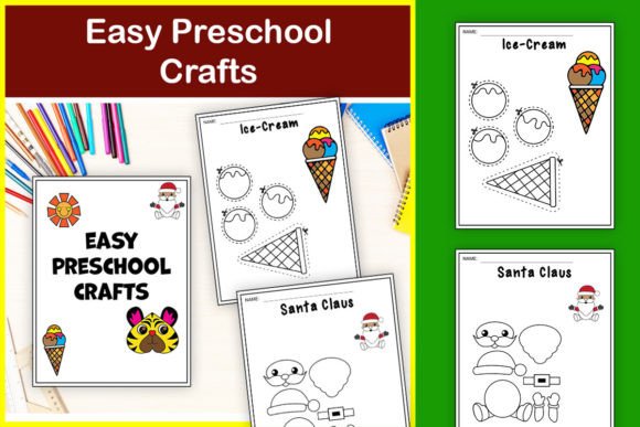 Easy Craft-Coloring for Preschoolers & K