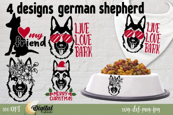 German Shepherd SVG. Dog SVG Design