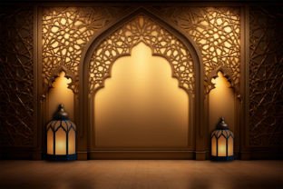 Islamic invitation design_islamic wall