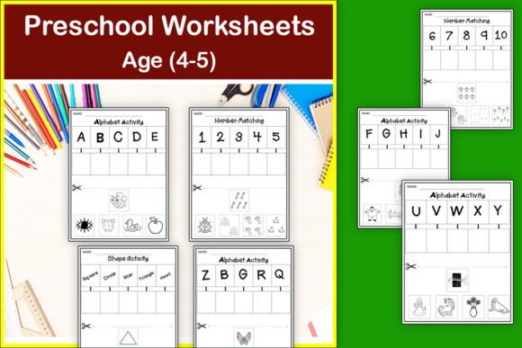Pre-K Number.Alphabet and Shape Activity