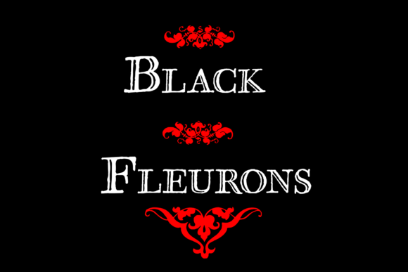 Black Fleurons Font - Preview 1