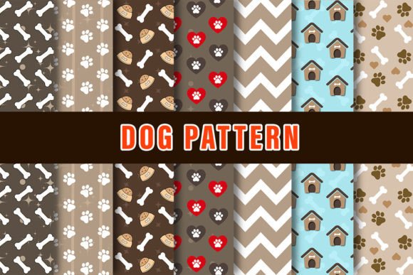 Dog Digital Paper Patterns