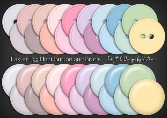 Easter Egg Hunt Buttons and Brads