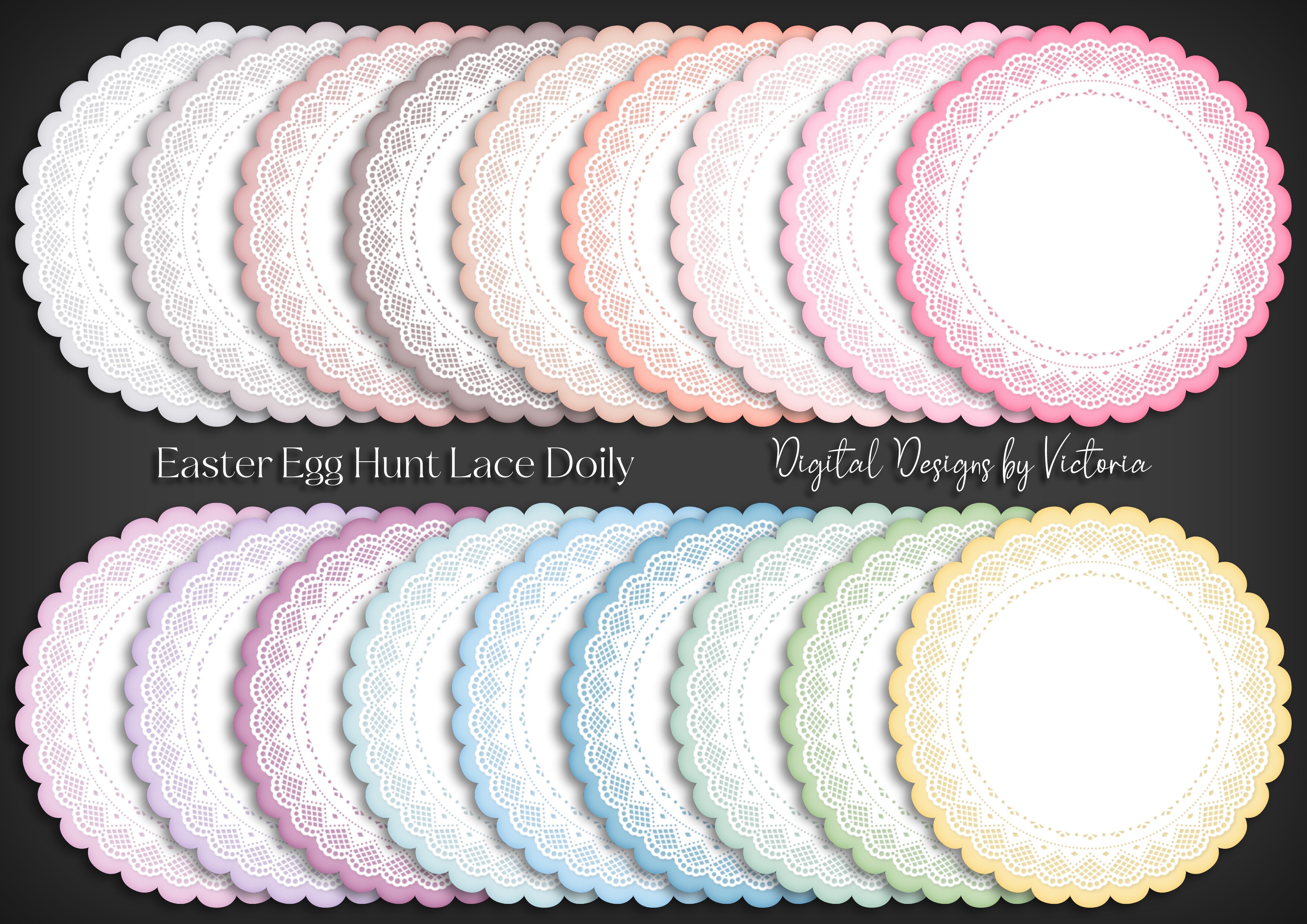 Easter Egg Hunt Lace Doily