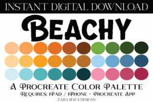 Beachy Procreate Color Palette Graphic by ZaraRozaDesigns · Creative ...