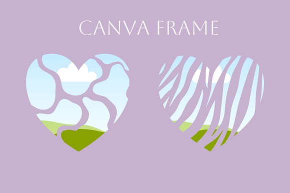 Canva frame for simple drag-and-drop image placement