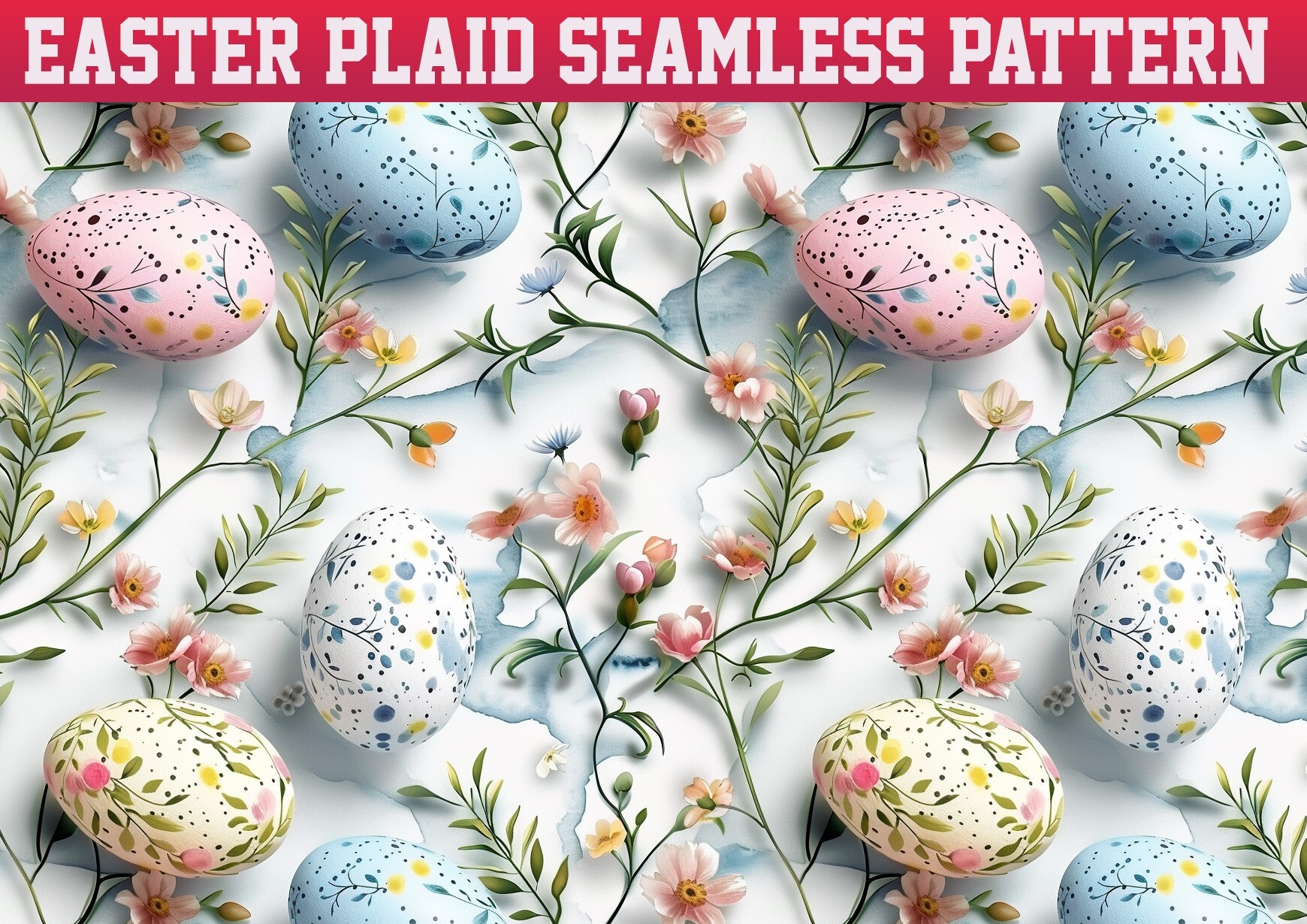 Easter Bunny Digital Paper Jpg Graphic by seasonal · Creative Fabrica