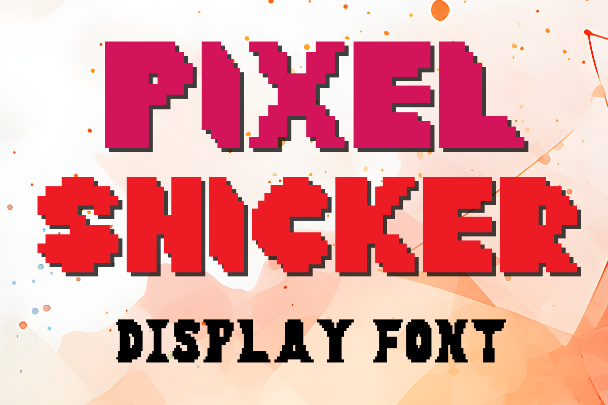 Pixel Snicker Font by MOMAT THIRTYONE · Creative Fabrica