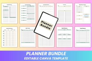 Planner Bundle Canva Kdp Interior Graphic by DIGITAL PRINT BOX ...