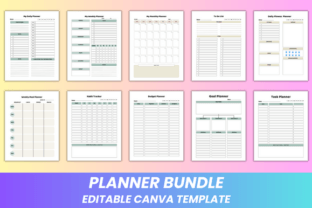 Planner Bundle Canva Kdp Interior Graphic by DIGITAL PRINT BOX ...
