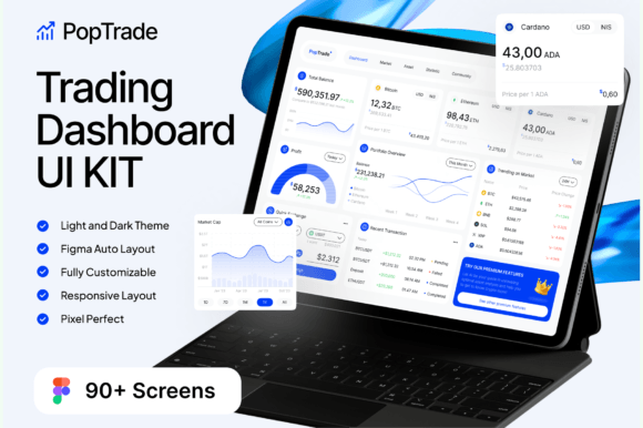 PopTrade - Trading Dashboard UI KIT