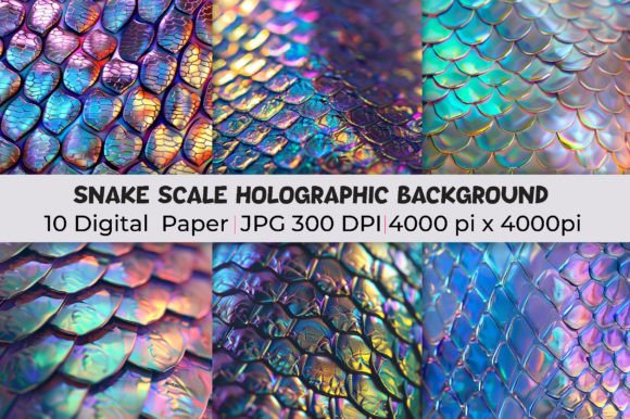 Snake Scale Holographic Background