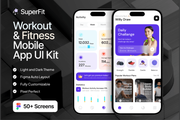 SuperFit - Workout & Fitness Mobile App