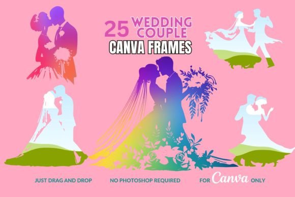 Wedding Couple Canva Frames
