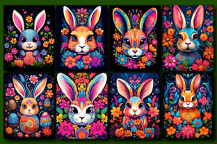 200 Easter Bunny Coloring Pages V - 2 Graphic by Musera Design ...