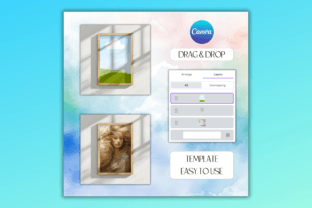 Drag & Drop Mockup Canva Frame Template Graphic by LostDeLucky ...
