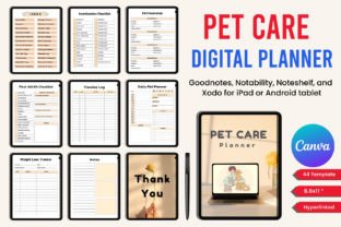 Hyperlink Pet Care Planner Canva