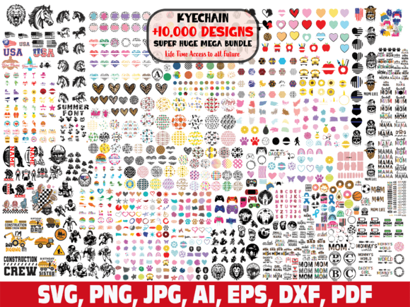 Keychain Svg Bundle, Keychain Pattern