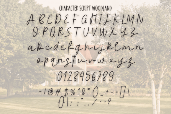 Little Girl Woodland Duo Font PNG with transparent background - Preview 6