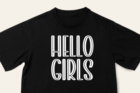 Paper Inline Font PNG with transparent background - Preview 2