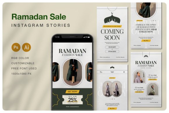 Ramadan Fashion Instagram Story Graphics