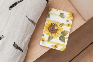 Sunflower & Honey Bee Digital Paper Graphic by Nam Tiwa · Creative Fabrica