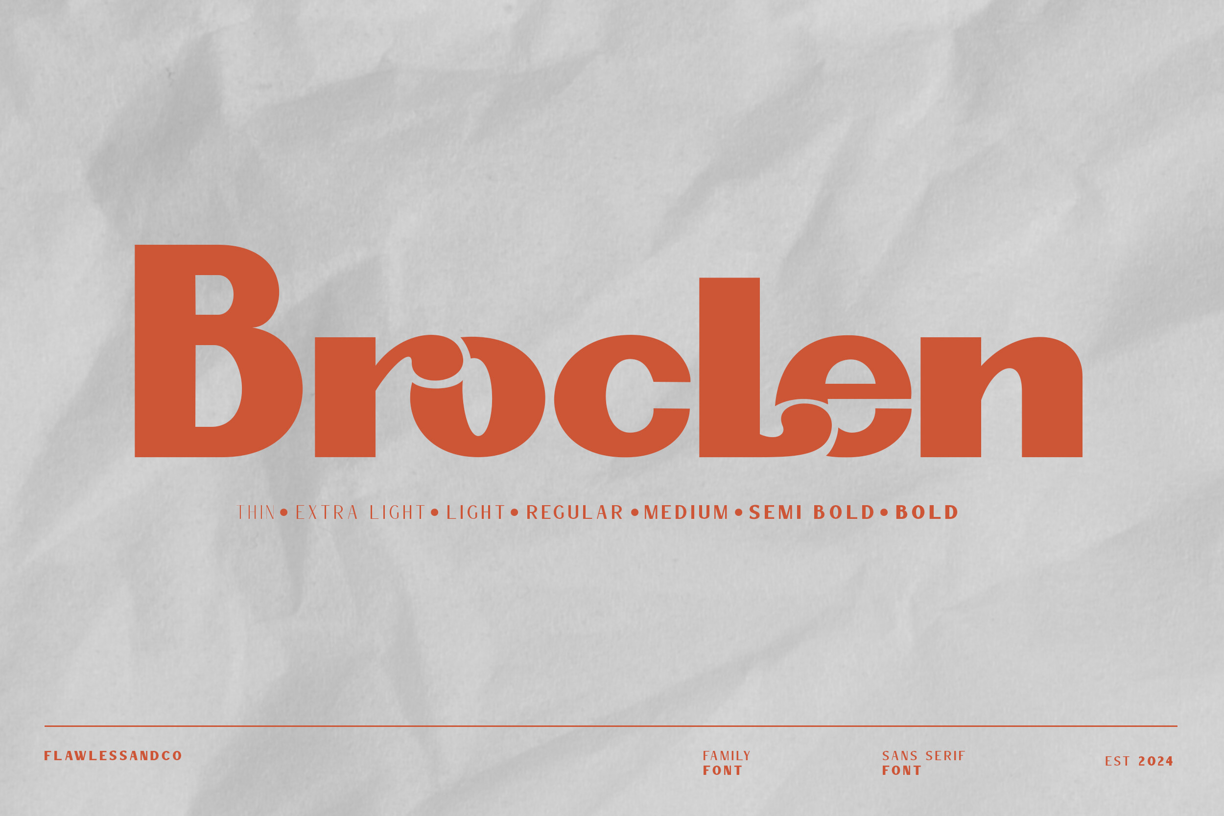 Brocle font preview