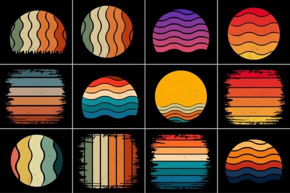Grunge Retro Vintage Sunset Graphic by T-Shirt Design Bundle · Creative ...