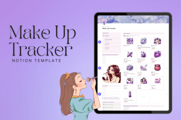 Make Up Tracker Notion Template