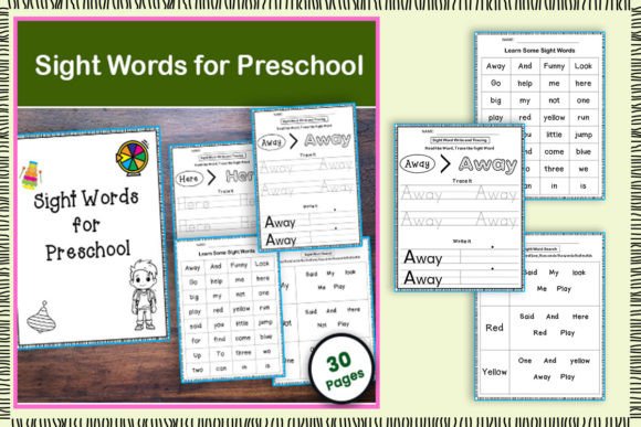 Preschool Sight Word Practice Worksheets
