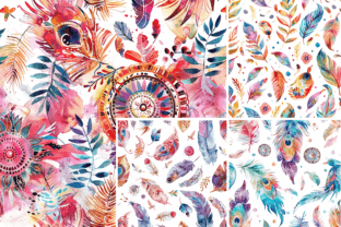 Watercolor Boho Pattern Graphic by Pro Designer Team · Creative Fabrica