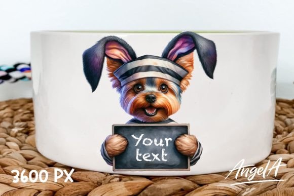 yorkshire terrier easter dog clipart SVG for tote bag and basket liner Cricut