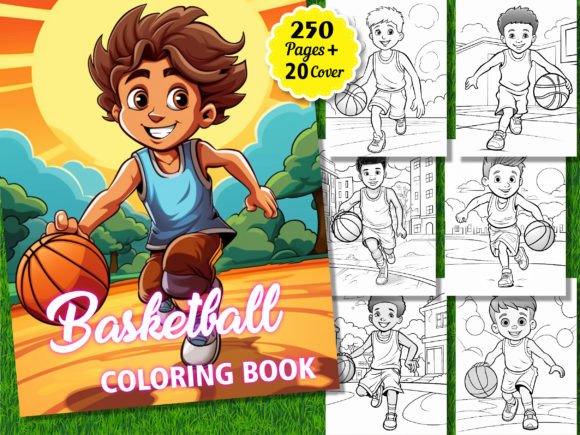 250 Basketball Coloring Pages for Kids