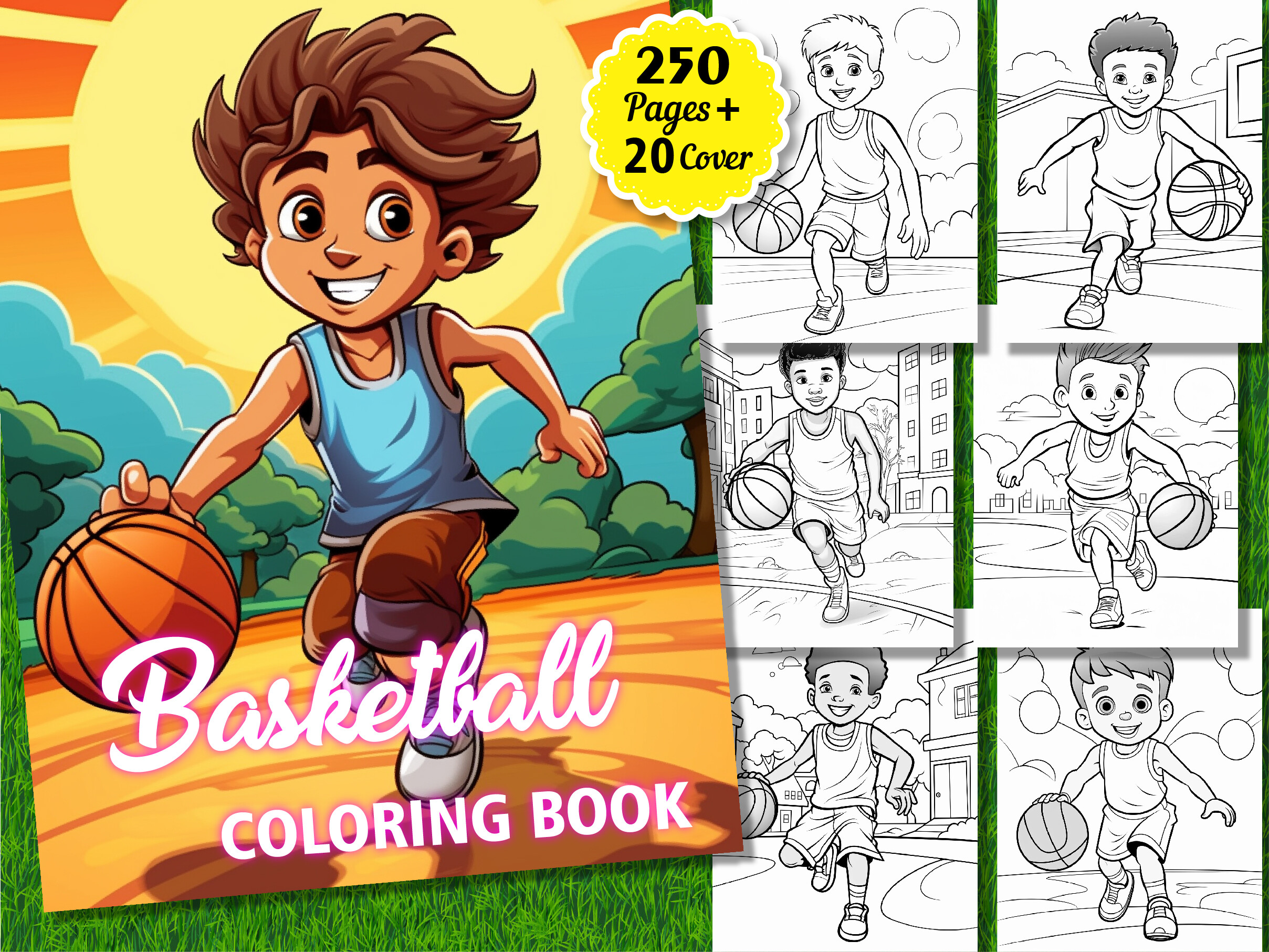 250 Basketball Coloring Pages for Kids