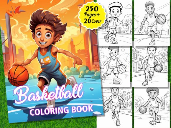 250 Basketball Coloring Pages for Kids