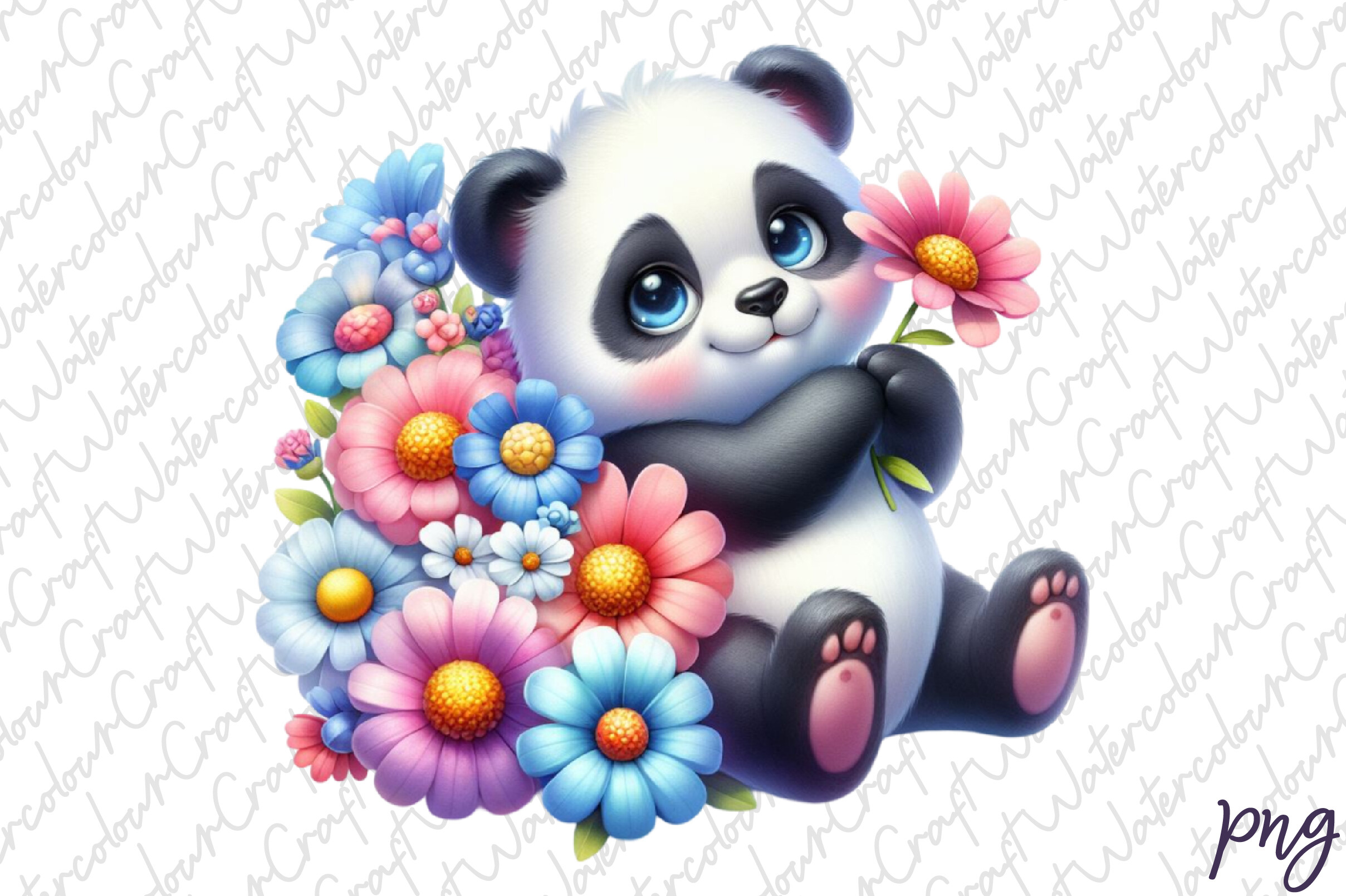 Adorable Panda Clipart Sublimation Graphic by FensyArt · Creative Fabrica