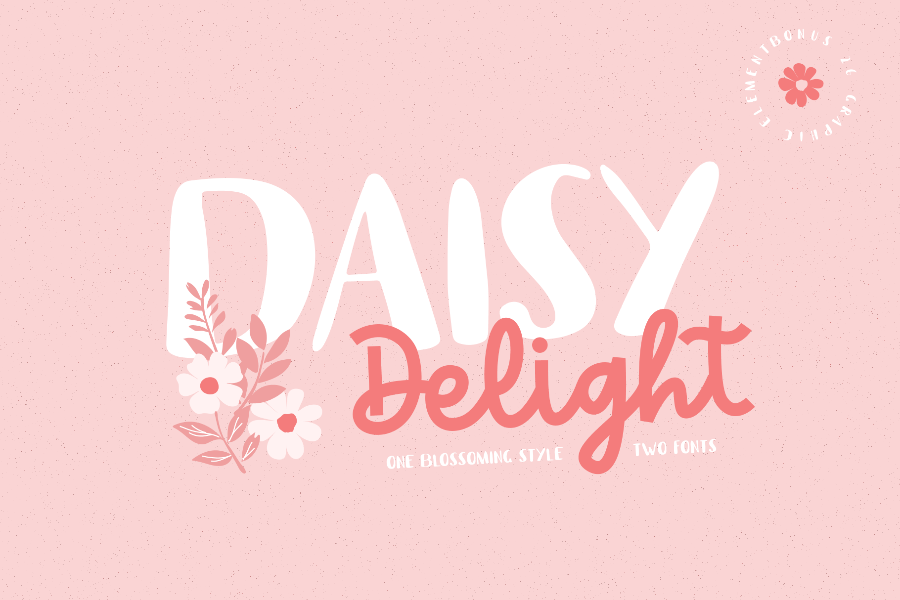Daisy Delight font preview in a botanical script style