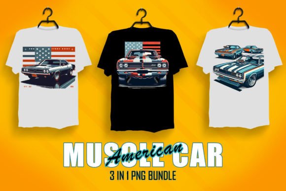 Retro Muscle Car Graphic T-shirt Designs By Design BLOOM